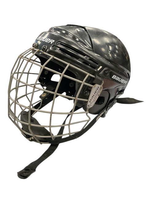 Vist Large View of Product Image Which is Used Bauer BHH2100L Helmet Cage Combo Black LG
