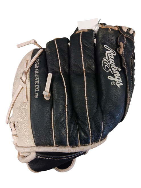 Vist Large View of Product Image Which is Used Rawlings HIGHLIGHT BB/SB Glove RH Throw Black 12 1/2"