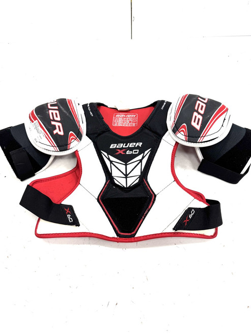 Vist Large View of Product Image Which is Used Bauer X60 Senior Shoulder Pads LG