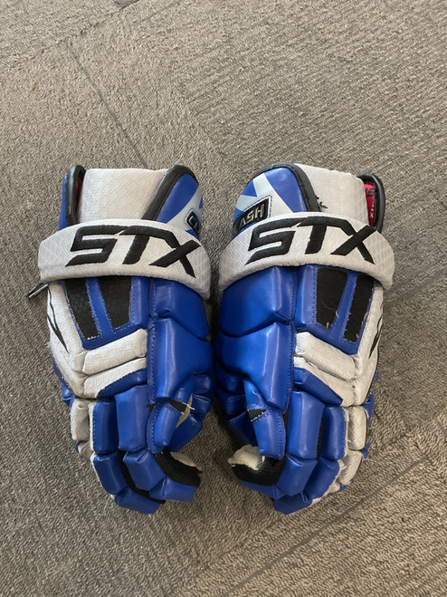 Vist Large View of Product Image Which is Used STX CLASH Lacrosse Gloves Mens Royal Blue 13"