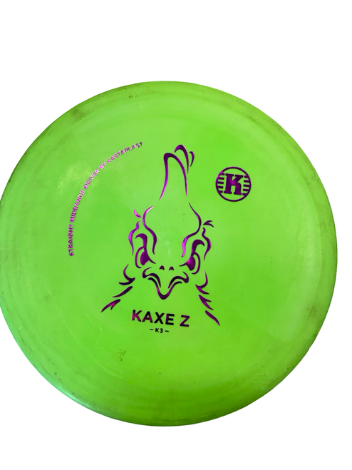 Vist Large View of Product Image Which is Used Kastaplast KAXE Z Disc Golf Mid Range Green
