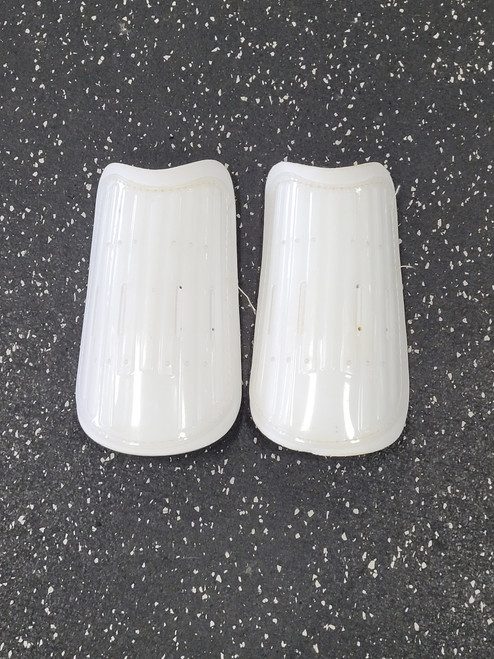 Vist Large View of Product Image Which is Used Soccer Shin Guards Adult White Senior