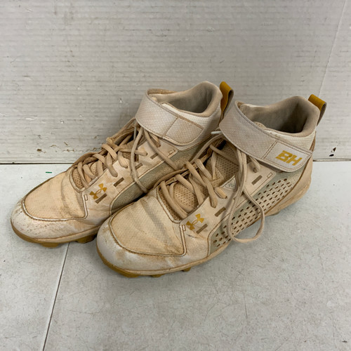 Vist Large View of Product Image Which is Used Under Armour BH BB/SB Cleats White Senior 8.5