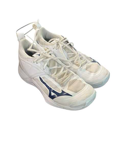 Vist Large View of Product Image Which is Used Mizuno VB Shoes Adult White Senior 9.5
