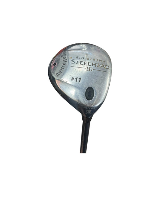 Vist Large View of Product Image Which is Used Callaway STEELHEAD III Mens Fairway Wood RH Navy Blue 11 Wood