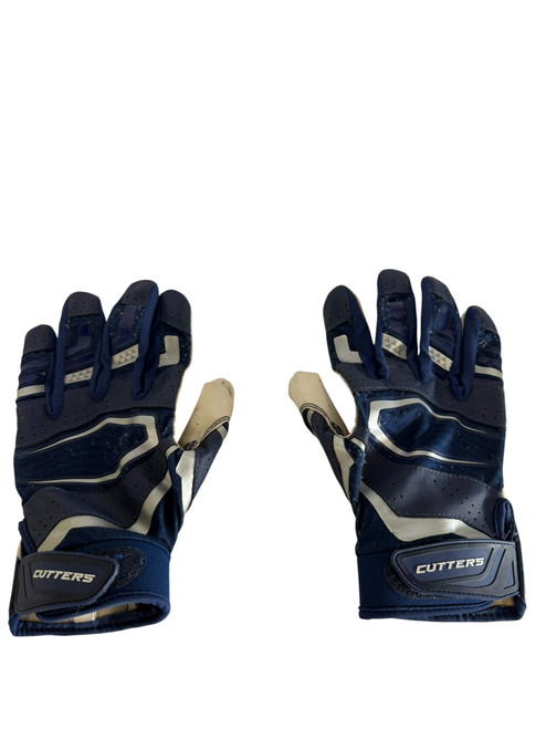 Vist Large View of Product Image Which is Used Cutters BB/SB Batting Gloves Navy Blue LG