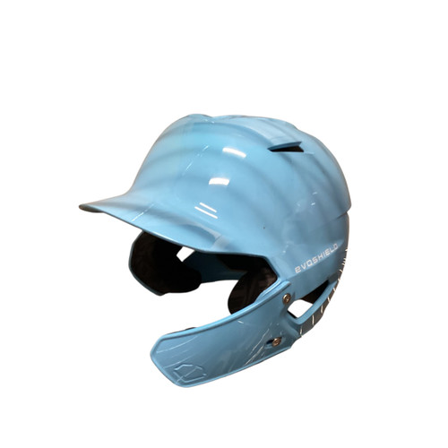 Vist Large View of Product Image Which is Used Evoshield BABY BLUE HELMET Batting Helmet No Mask Carolina Blue SM