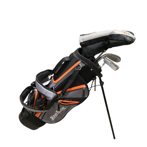 Vist Large View of Product Image Which is Used Tour Edge HL-J 5 CLUB SET AGE 5-8 Jr Package Set RH Orange 5 Piece