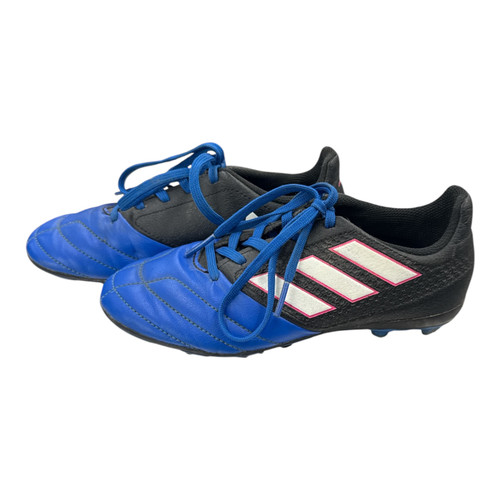 Vist Large View of Product Image Which is Used Adidas Soccer Cleats Navy Blue Junior 01