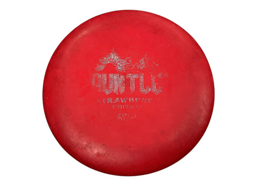 Vist Large View of Product Image Which is USED Latitude 64 ZERO MEDIUM GAUNTLET STRAWBERRY ED. Disc Golf Putter Red 174g