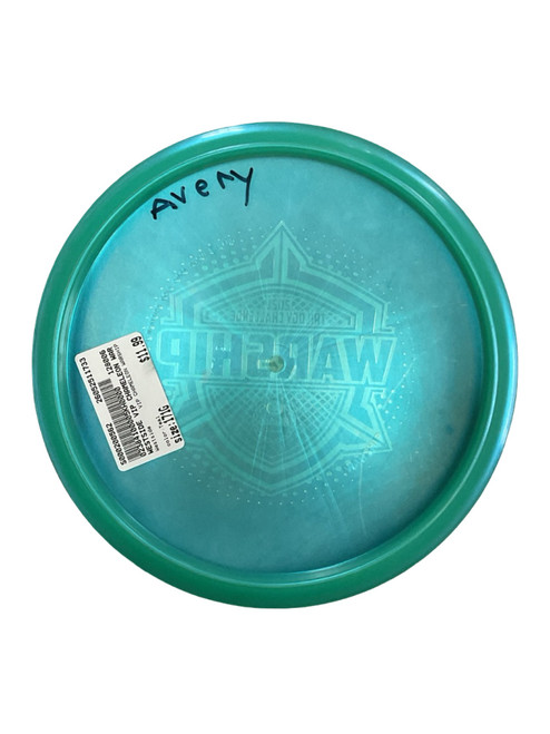 Vist Large View of Product Image Which is Used Westside VIP CHAMELEON WARSHIP Disc Golf Mid Range Teal 171g