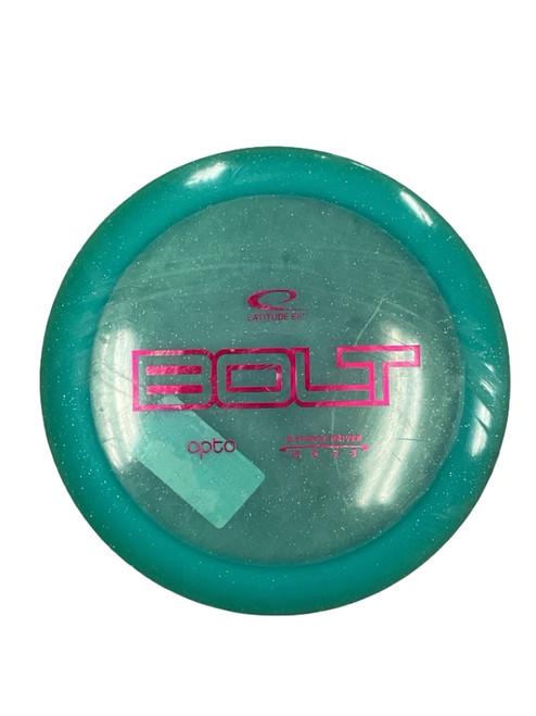 Vist Large View of Product Image Which is Used Latitude 64 OPTO BOLT Disc Golf Driver Carolina Blue 173g