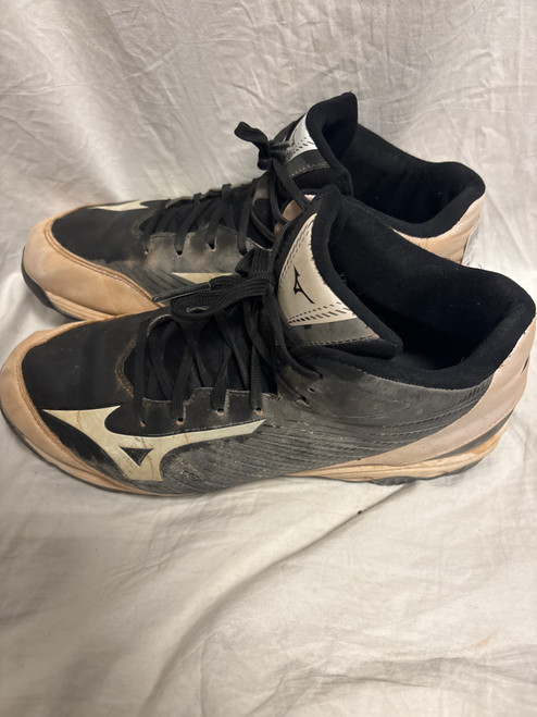 Vist Large View of Product Image Which is Used Mizuno BASEBALL CLEAT BB/SB Cleats Black Senior 9.5