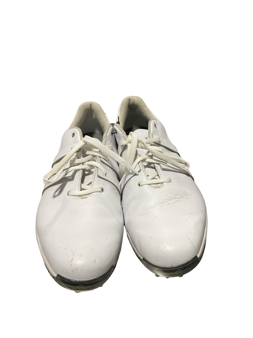 Vist Large View of Product Image Which is Used Adidas Mens Golf Shoes White Senior 11.5