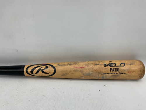 Vist Large View of Product Image Which is Used Rawlings VELO PA110 BB/SB Wood Bat 33"