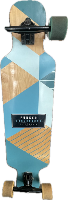 Vist Large View of Product Image Which is Used PUNKED Complete Skateboard Royal Blue Long