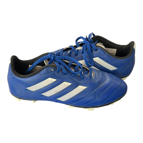 Vist Large View of Product Image Which is Used Adidas Soccer Cleats Royal Blue Junior 04.5