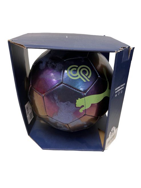 Vist Large View of Product Image Which is Used Puma CP Christian Pulisic GRAPHIC BALL BLUE Size 5 Soccer Ball - Like New