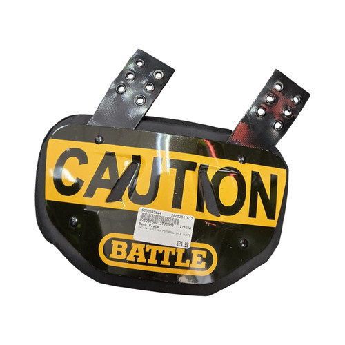 Vist Large View of Product Image Which is Used Battle Sports CAUTION FOOTBALL BACK PLATE Football Accessory