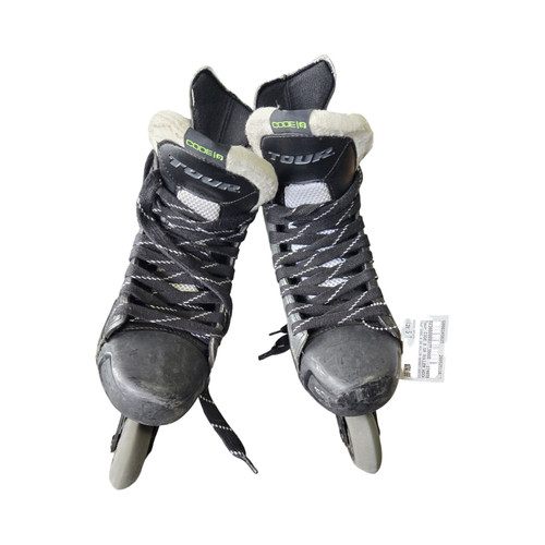 Vist Large View of Product Image Which is Used Tour CODE 9 SR ROLLER HOCKEY SKATES SZ 7 Senior Rec Fitness Skates Black Senior 7