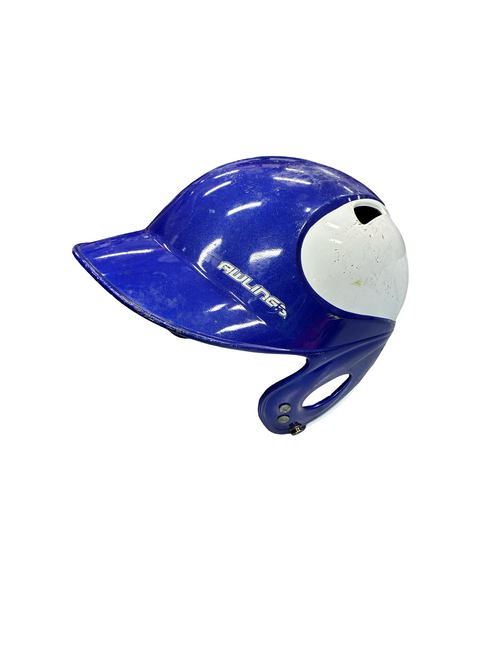 Vist Large View of Product Image Which is Used Rawlings BATTING HELMET Batting Helmet No Mask Royal Blue M/L