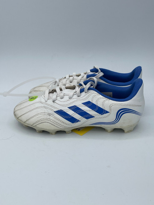 Vist Large View of Product Image Which is Used Adidas Soccer Cleats White Junior 04