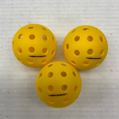 Vist Large View of Product Image Which is Used ONIX 3 PACK Pickleball Balls