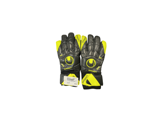 Vist Large View of Product Image Which is Used UHLSPORT GOALIE GLOVES Soccer Goalie Gloves Black 10
