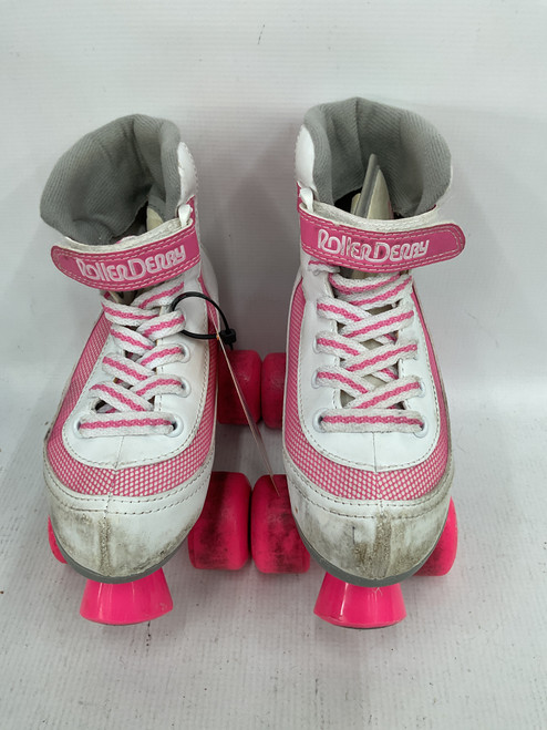 Vist Large View of Product Image Which is Used FIRESTAR ROLLER DERBY Child Roller Quad Skates White Youth 2