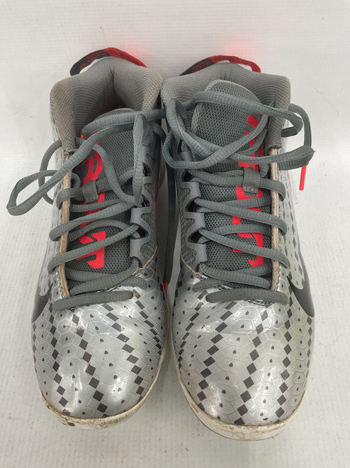 Vist Large View of Product Image Which is Used Nike TROUT 856 Cleats Grey Youth 4.5