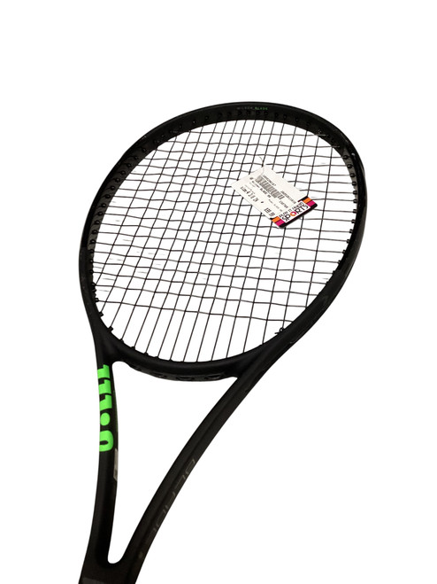 Vist Large View of Product Image Which is Used Wilson BLADE 98 Adult Tennis Racquet Black 4 3/8"