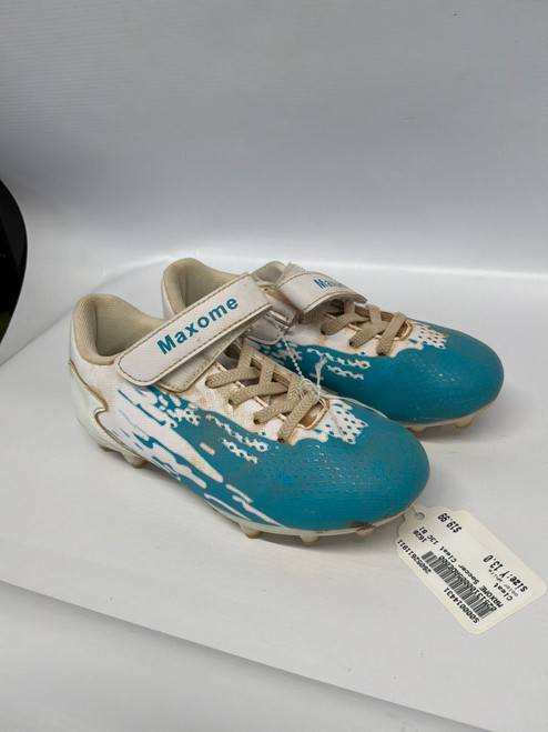 Vist Large View of Product Image Which is Used Soccer Cleats White Youth 13.0