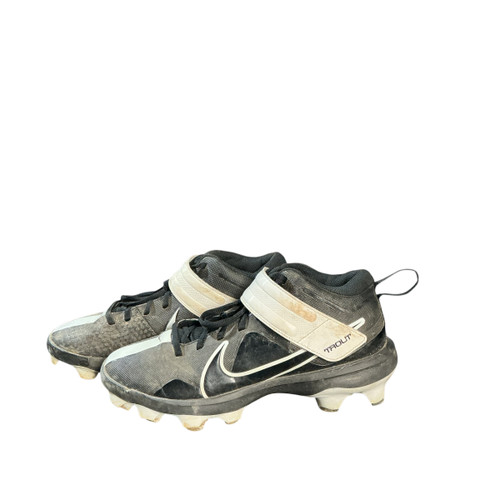 Vist Large View of Product Image Which is Used Nike 8 NIKE TROUT BB CLEATS BB/SB Cleats Black Senior 8