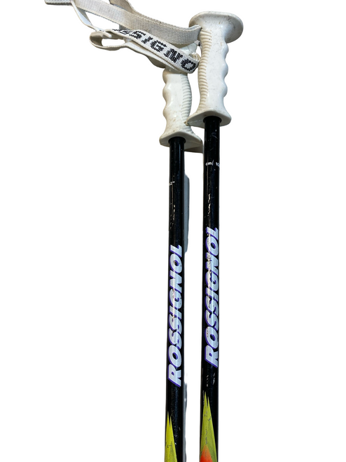 Vist Large View of Product Image Which is Used Rossignol SKI POLES Mens DH Ski Pole Black 105 cm / 42 in