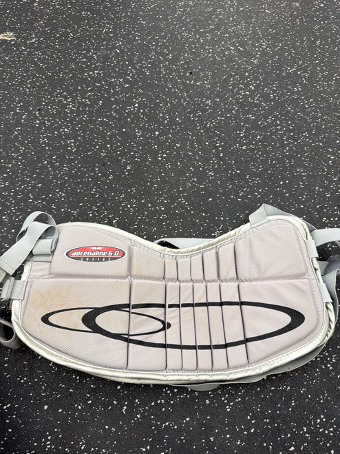 Vist Large View of Product Image Which is Used Warrior ADRENALINE Lacrosse Rib Pads Grey LG