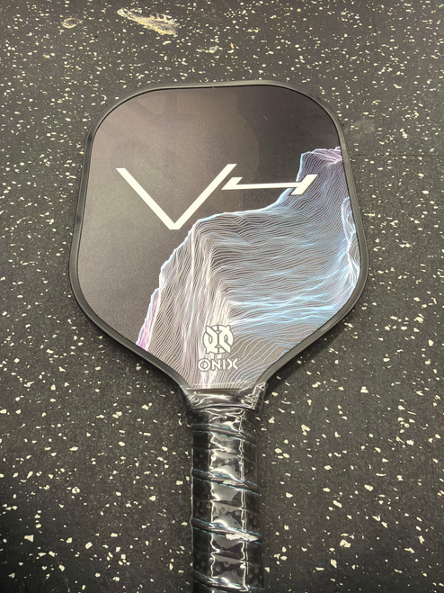 Vist Large View of Product Image Which is Used Onix V4 Pickleball Racquet Black