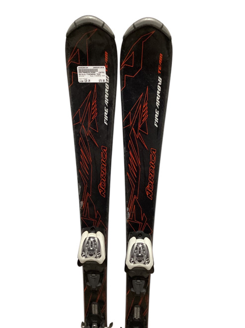 Vist Large View of Product Image Which is Used Nordica FIREARROW TEAM Boys DH Ski/Binding Black 120 cm
