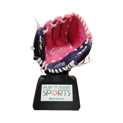 Vist Large View of Product Image Which is Used Rawlings PL91PP BB/SB Glove T-ball Pink 9"