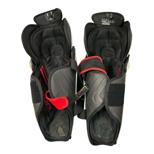 Vist Large View of Product Image Which is Used Bauer VAPOR 2X Senior Shin Guards White 15"
