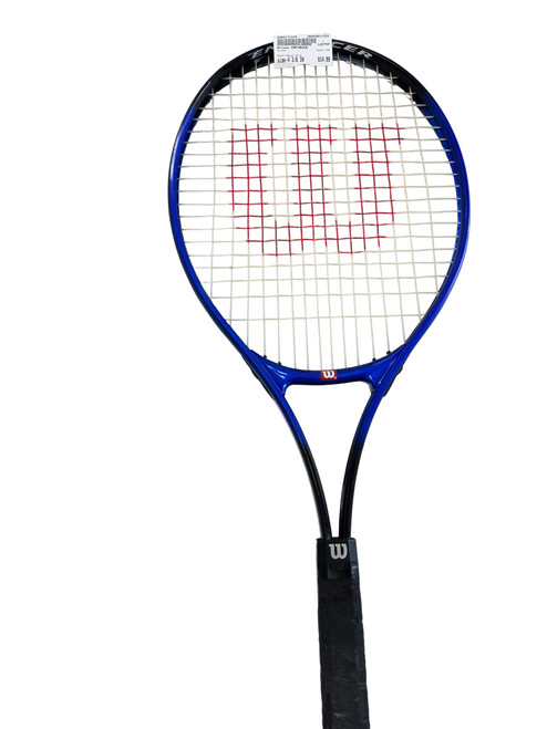 Vist Large View of Product Image Which is Used Wilson ENF Adult Tennis Racquet Royal Blue 4 3/8"