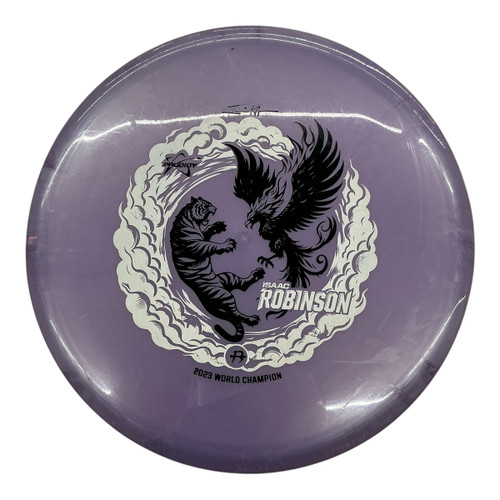 Vist Large View of Product Image Which is Used Prodigy Disc ARCHIVE 2023 ISSAC ROBINSON Disc Golf Mid Range Purple 175g