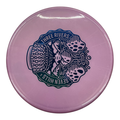 Vist Large View of Product Image Which is Used Prodigy Disc M4 Disc Golf Mid Range Pink 175g