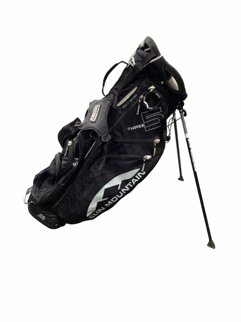 Vist Large View of Product Image Which is Used Sun Mountain 4 WAY SUNDAY BAG Mens Stand Bag Black