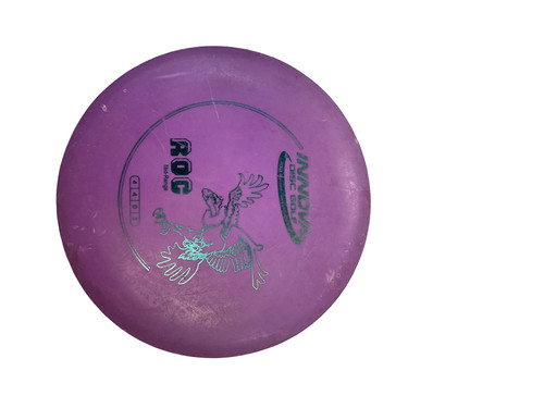 Vist Large View of Product Image Which is Used Innova DX ROC Disc Golf Mid Range Purple 170g
