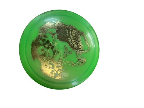 Vist Large View of Product Image Which is Used Discraft BIG Z VULTURE Disc Golf Driver Green 176g