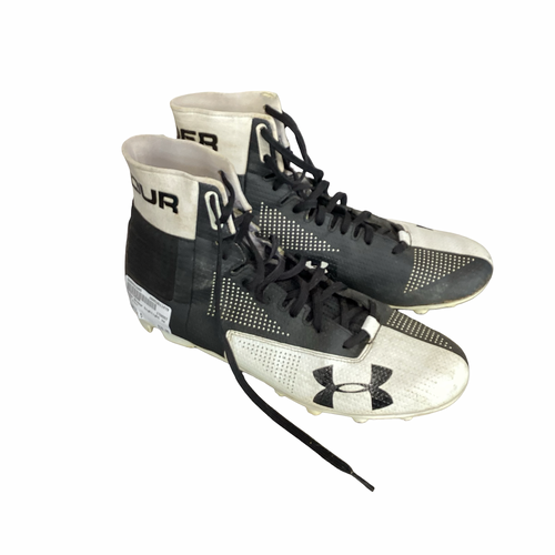 Vist Large View of Product Image Which is Used Under Armour Adult FB Cleats Black Senior 10.5