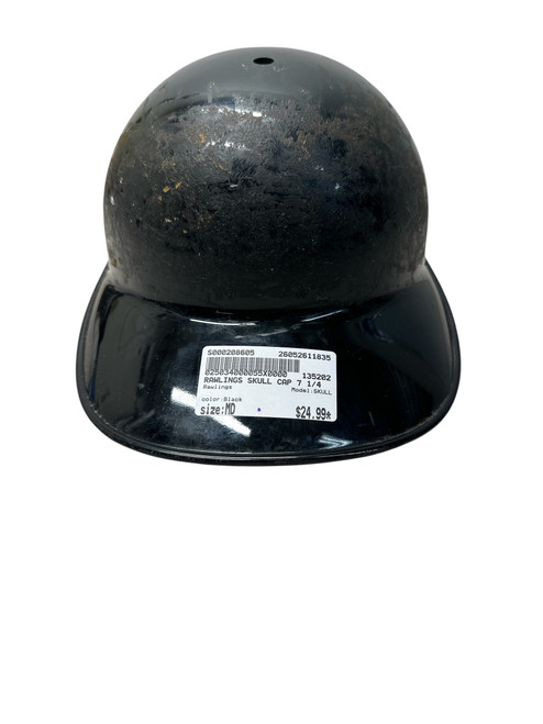 Vist Large View of Product Image Which is Used Rawlings SKULL Catchers Helmet No Mask Black MD
