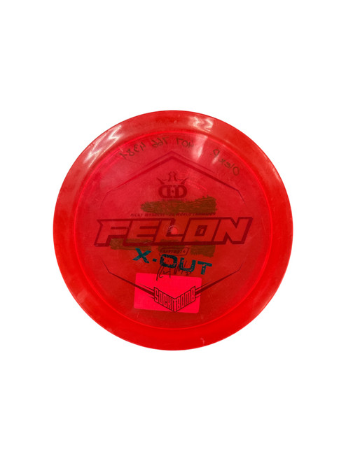 Vist Large View of Product Image Which is Used Dynamic Discs FELON Disc Golf Driver Red