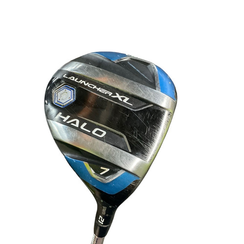 Vist Large View of Product Image Which is Used Cleveland LAUNCHER XL HALO Mens Fairway Wood RH 7 Wood
