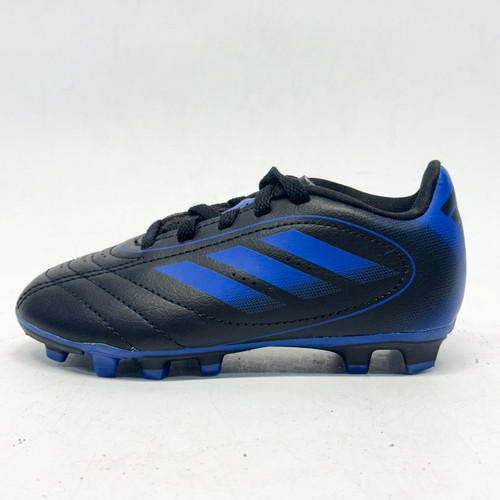 Vist Large View of Product Image Which is Used Adidas GOLETTO Soccer Cleats Black And Navy Blue Youth 10.0